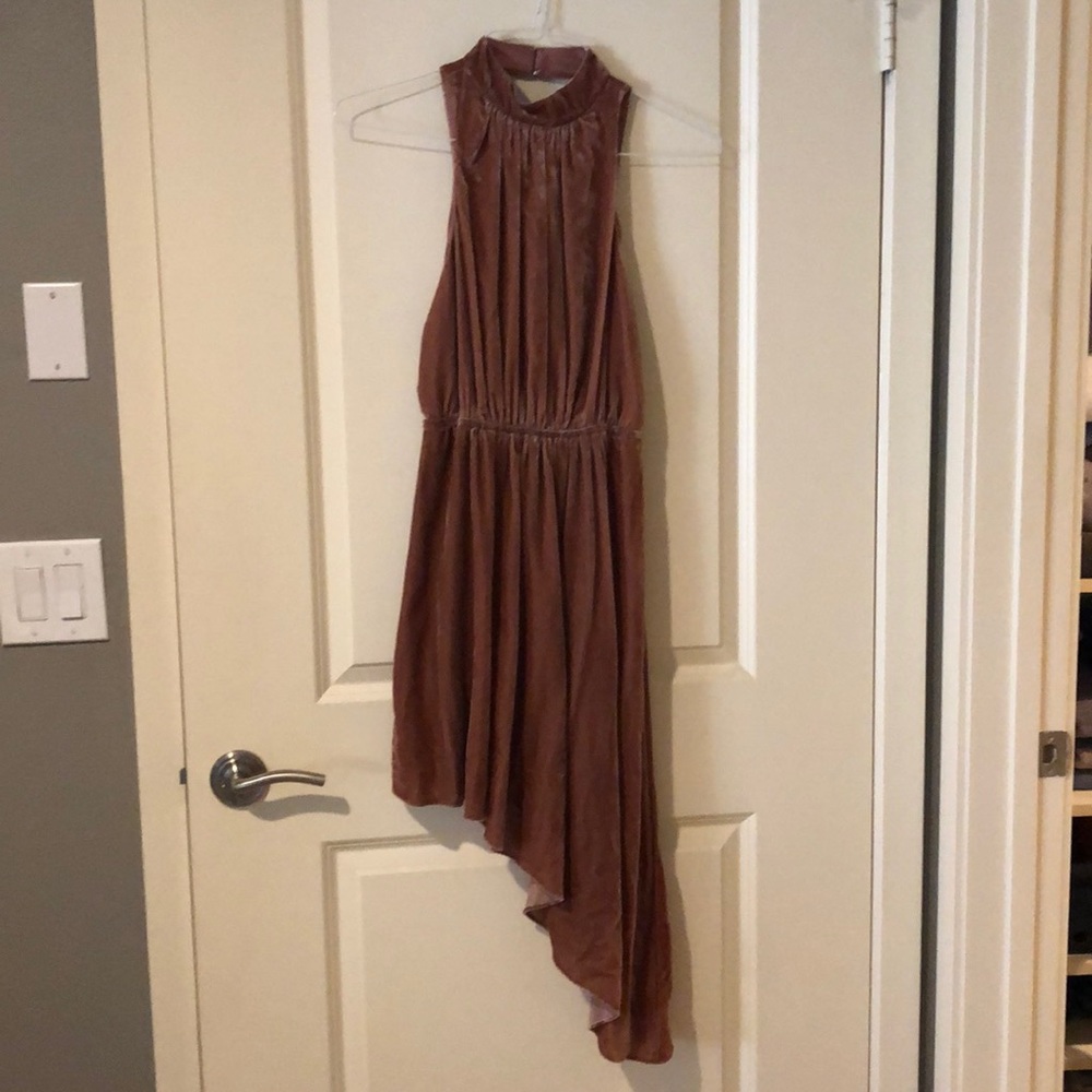 Velvet halter dress